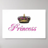 Coroa da princesa no rosa quente