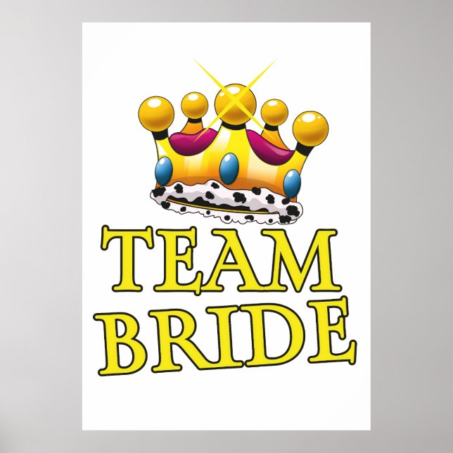 Poster Coroa de casamento da Equipe da Noiva (Frente)