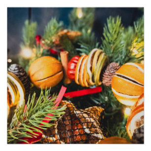 Póster coroa de Natal