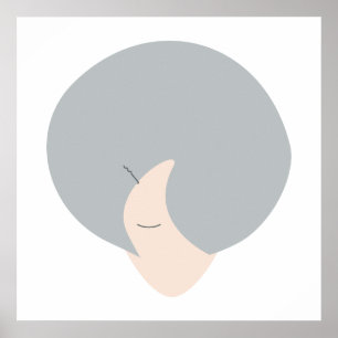 Poster Coroa de Sabedoria Arte Feminina Minimalista Mod