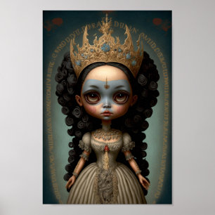 Poster Coroa Mágica Fantasia Princesa Menina arte