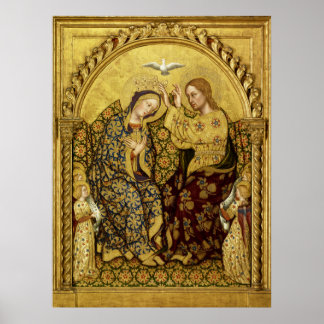 Poster COROAÇÃO DA VIRGEM por Gentile Da Fabriano