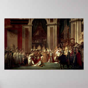 Poster Coroação de Napoleão por Jacques-Louis David