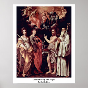 Póster Coroação do Virgin por Guido Reni
