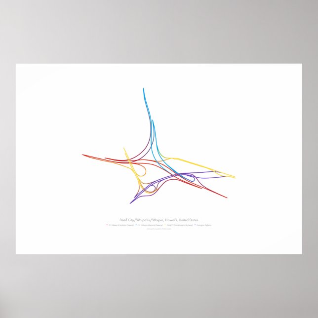 Poster Coroegrafia de intercâmbio: Pearl City HI, EUA (Frente)