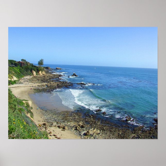 Póster Corona Del Mar California CA (Frente)