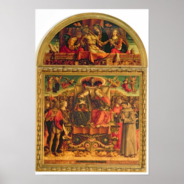 Poster Coronação da Virgem (Frente)