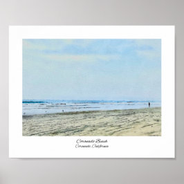 Poster Coronado Beach, California Watercolor