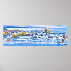 POSTER "CORONADO BEACH PLAYGROUND" 36X12