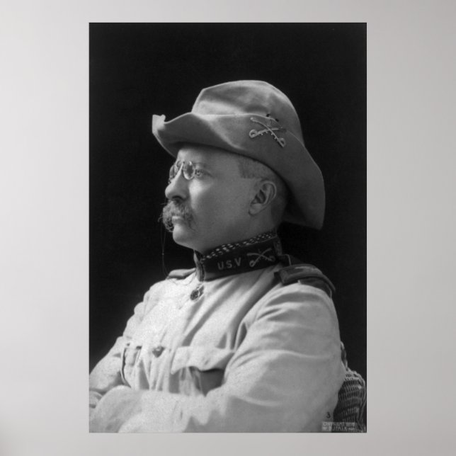 Póster Coronel Theodore Roosevelt, de 1898 (Frente)