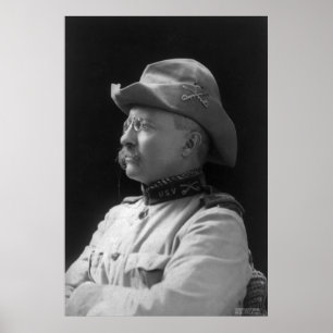 Póster Coronel Theodore Roosevelt desde 1898