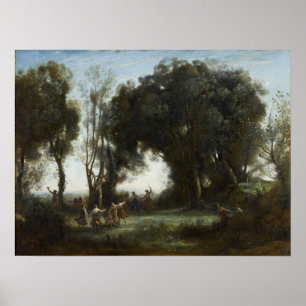 Poster Corot - A Dança Das Ninfas