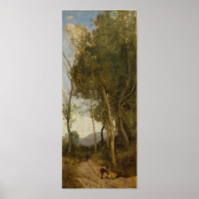 Poster Corot - As Quatro Horas do Dia (Meio-dia) (Frente)