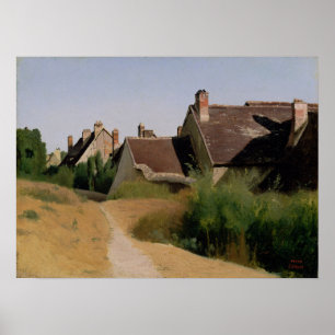 Poster Corot - Casas Perto de Orleans