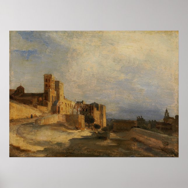 Poster Corot - Castelo de Pope (Frente)