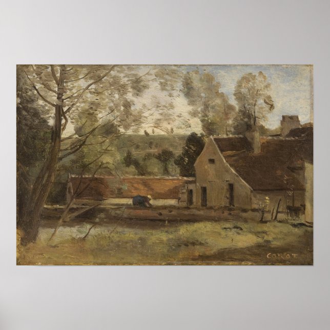Poster Corot - Castelo Thierry 1855 (Frente)