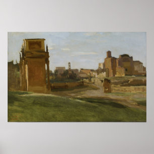 Poster Corot - O Arco De Constantina E O Fórum