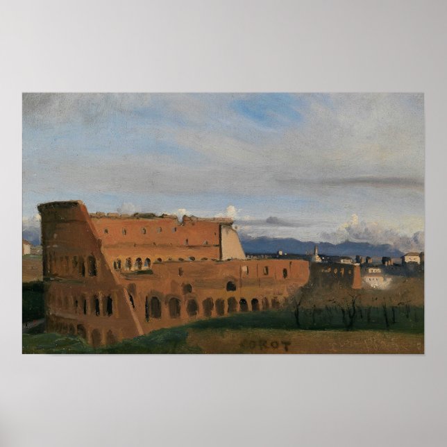 Poster Corot - O Coliseu (Frente)