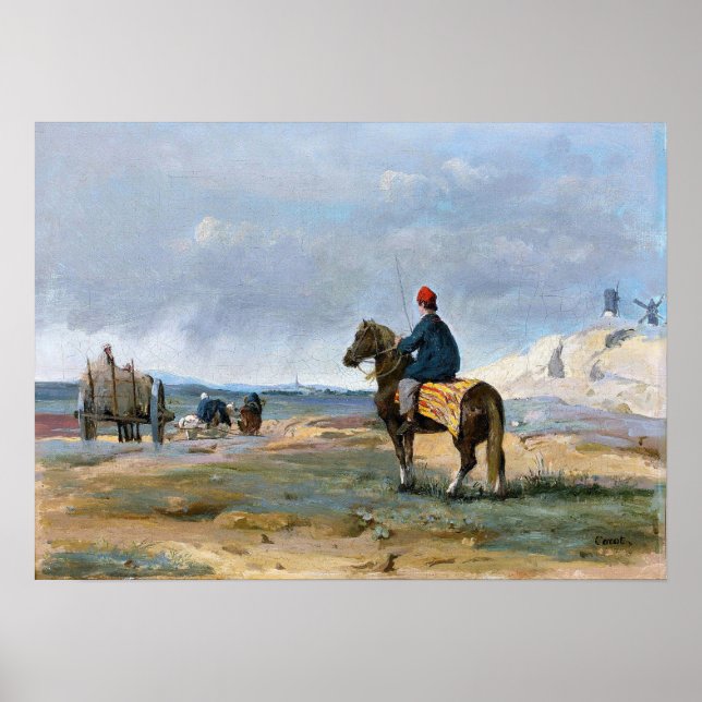 Poster Corot - O Fazendeiro de Pithiviers (Frente)