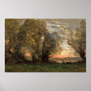 Poster Corot - O Pescador