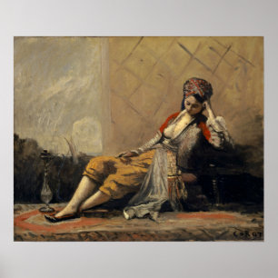 Poster Corot - Odalisque 1871
