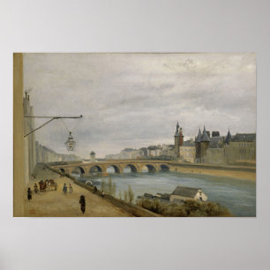 Poster Corot - Pont-Au-Change, O Palais De Justice