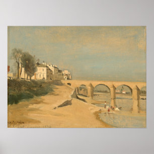 Poster Corot - Ponte Sobre O Rio Saone Em Macon
