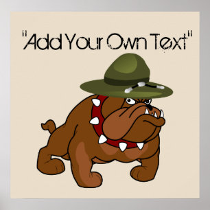 Poster Corpo completo do cão de Bull do diabo (adicione