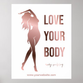 Poster Corpo de esculpir o corpo contorcendo a forma de p