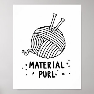 Poster Corpo de tricô de Purl Material