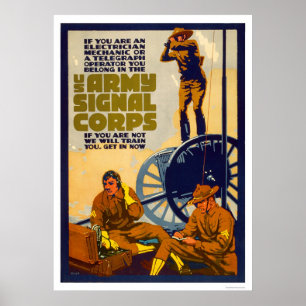 Póster Corpo do sinal do exército