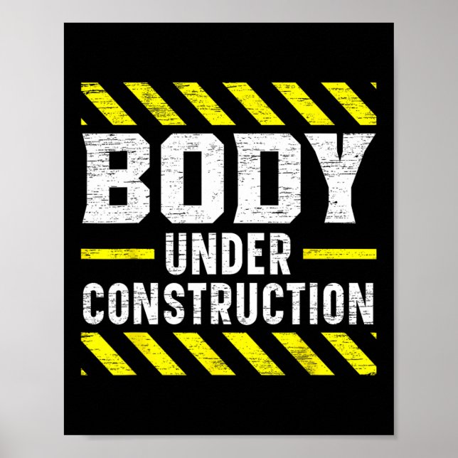 Poster Corpo Em Construção - Construção De Criação De Bac (Frente)