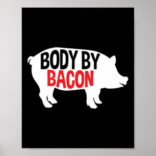 Poster Corpo Por Bacon Baixo Carbo Gordura Elevada Quetog