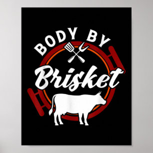 Poster Corpo por Churrasco Funny Funny Fumador Barbecue P