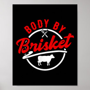 Poster Corpo por soquete - Fumador de Churrasco Engraçado