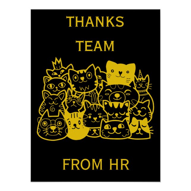 Póster Corporate Team Thanks (Frente)