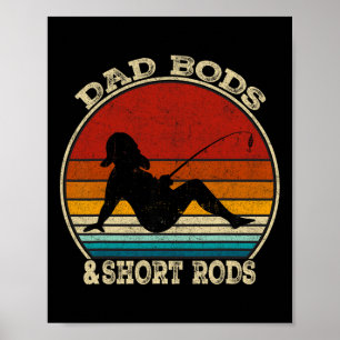 Poster Corpos de Pai e Varas Curtas Amantes de Pesca Engr