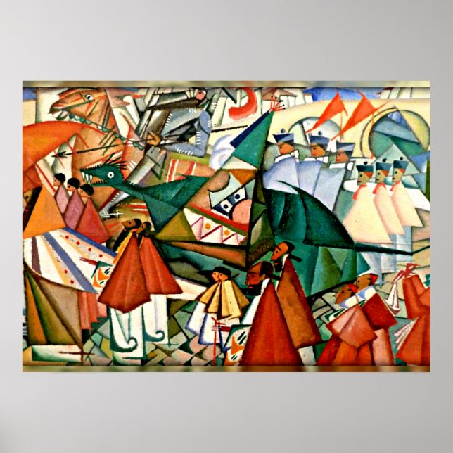 Poster Corpus Christi Procissão Amadeo de Souza-Cardoso (Frente)