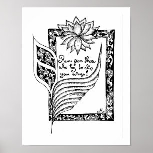 Poster Corra daqueles que tentam cortar as asas