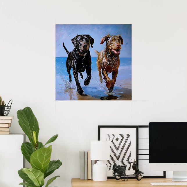 Poster "Corra Livre, Corra Juntos" Amigos Melhores à Beir (Escritório em casa)