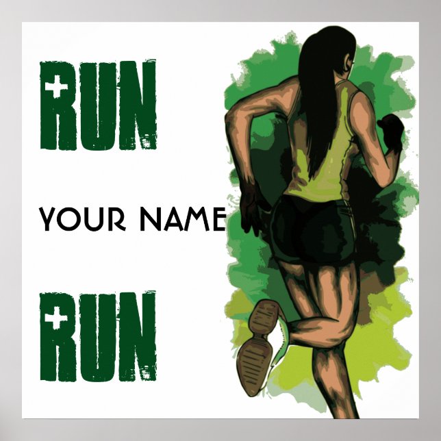 Poster Corra Lola Corra - Inspiração de Corrida Personali (Frente)