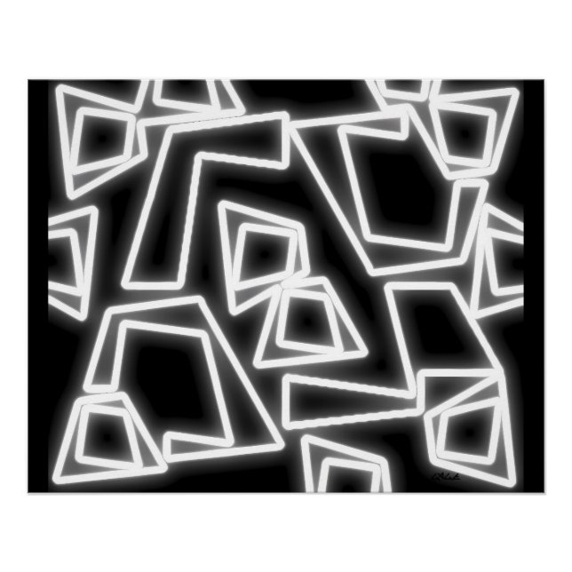 Póster Corredor de Grade Neon (Frente)