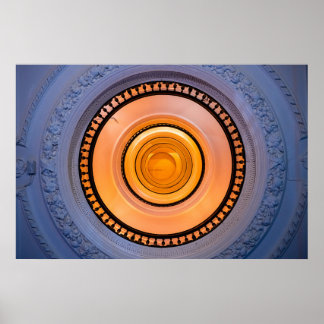Poster Corredor de Luz em Espiral Cartaz Abstrato