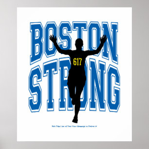 Póster Corredor forte de Boston