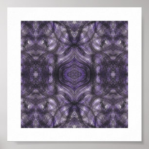 Poster Corredores Roxo Escuro Arte Abstrata em Aquarela