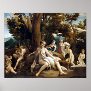 Poster Correggio Leda e o Cisne