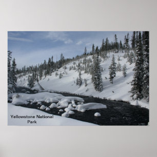 Póster Córrego de Yellowstone
