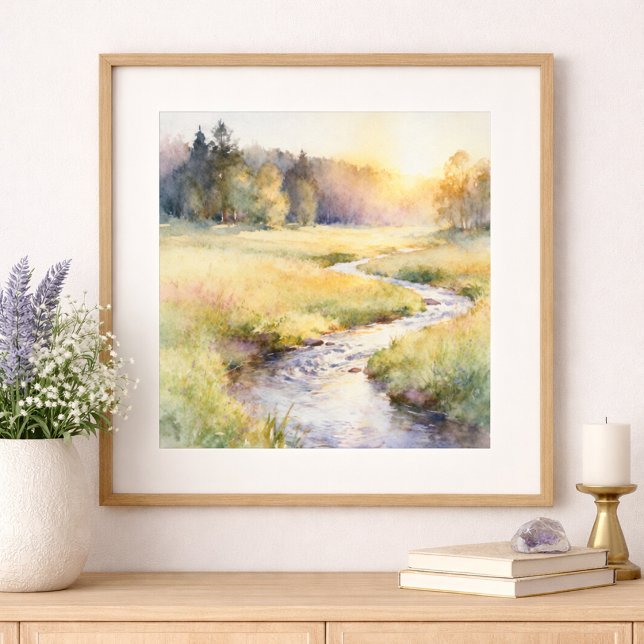 Poster Córrego Golden Meadow (Criador carregado)