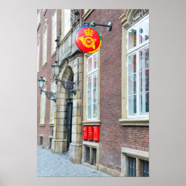Poster Correio Dinamarquês, Copenhague, Dinamarca
