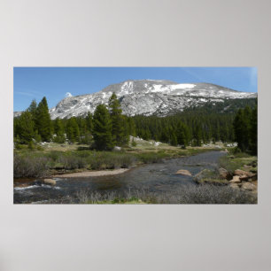Poster Corrente montanhosa de alto país II em Yosemite